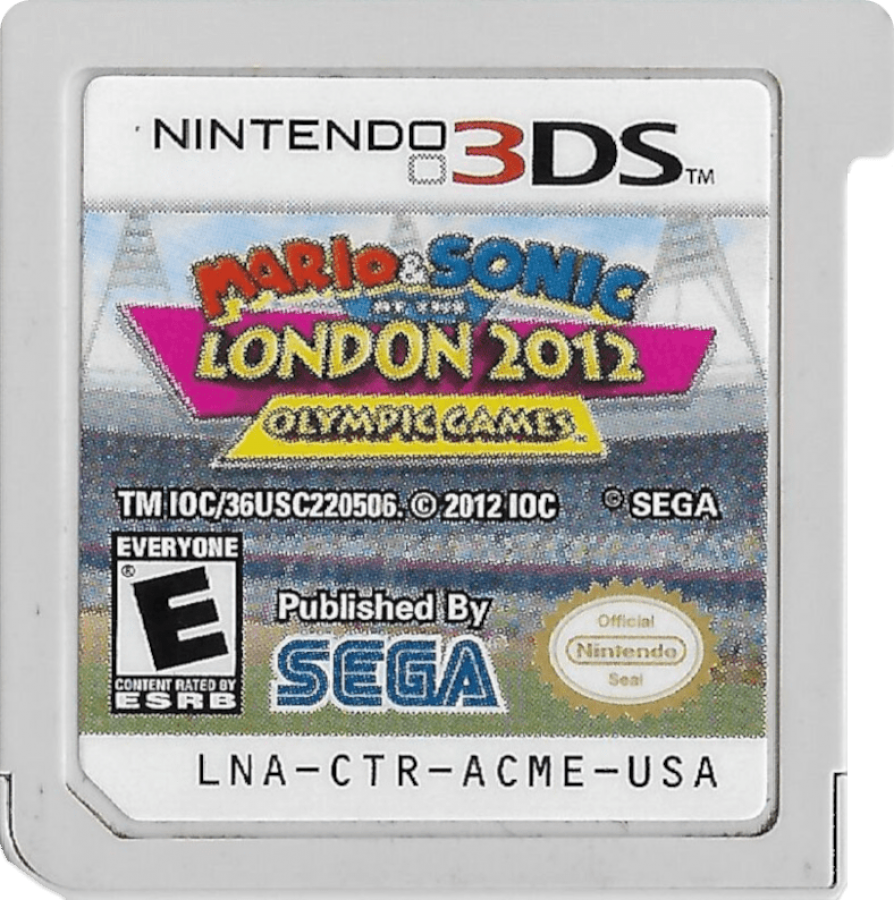 Mario and Sonic at the London 2012 Olympic Games cartridge for Nintendo 3DS (3DS) video game