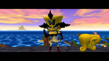 Crash Twinsanity for PlayStation 2 with 3D platforming adventure and comedic gameplay gameplay