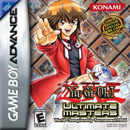 Yu-Gi-Oh! Ultimate Masters Nintendo Game Boy Advance GBA for strategy card battle retro video game fans featuring collectible card duels deck building powerful monsters tactical gameplay tournament competition anime inspired battles classic handheld gaming collectible gaming appeal front cover art