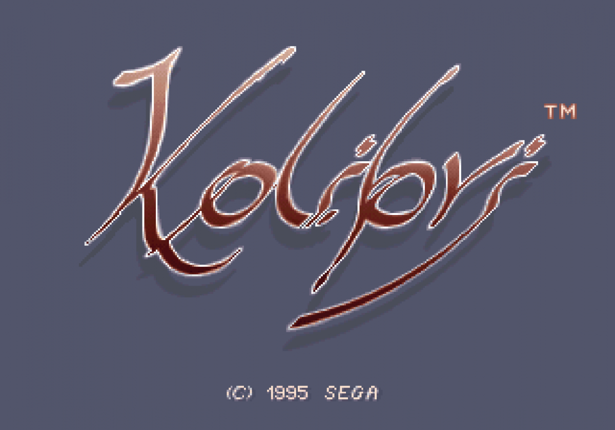 Kolibri Sega 32X retro video game action shooter title screen (1995)