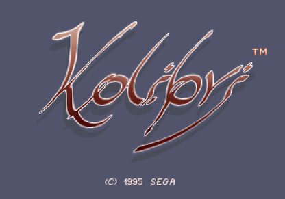 Kolibri Sega 32X retro video game action shooter title screen (1995)