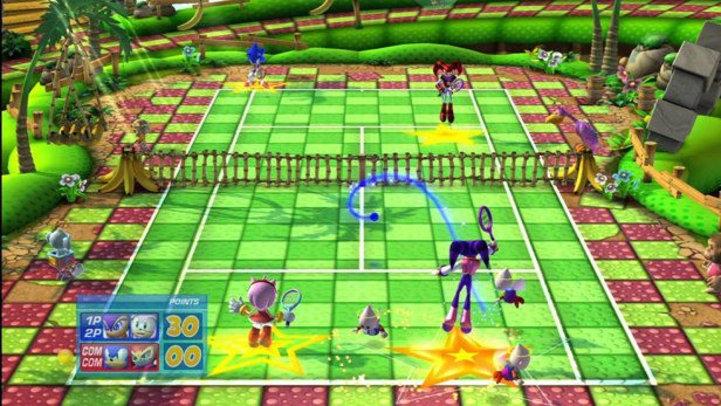 Sega Superstars Tennis – PlayStation 2 (PS2) video game gameplay, tennis sports game.