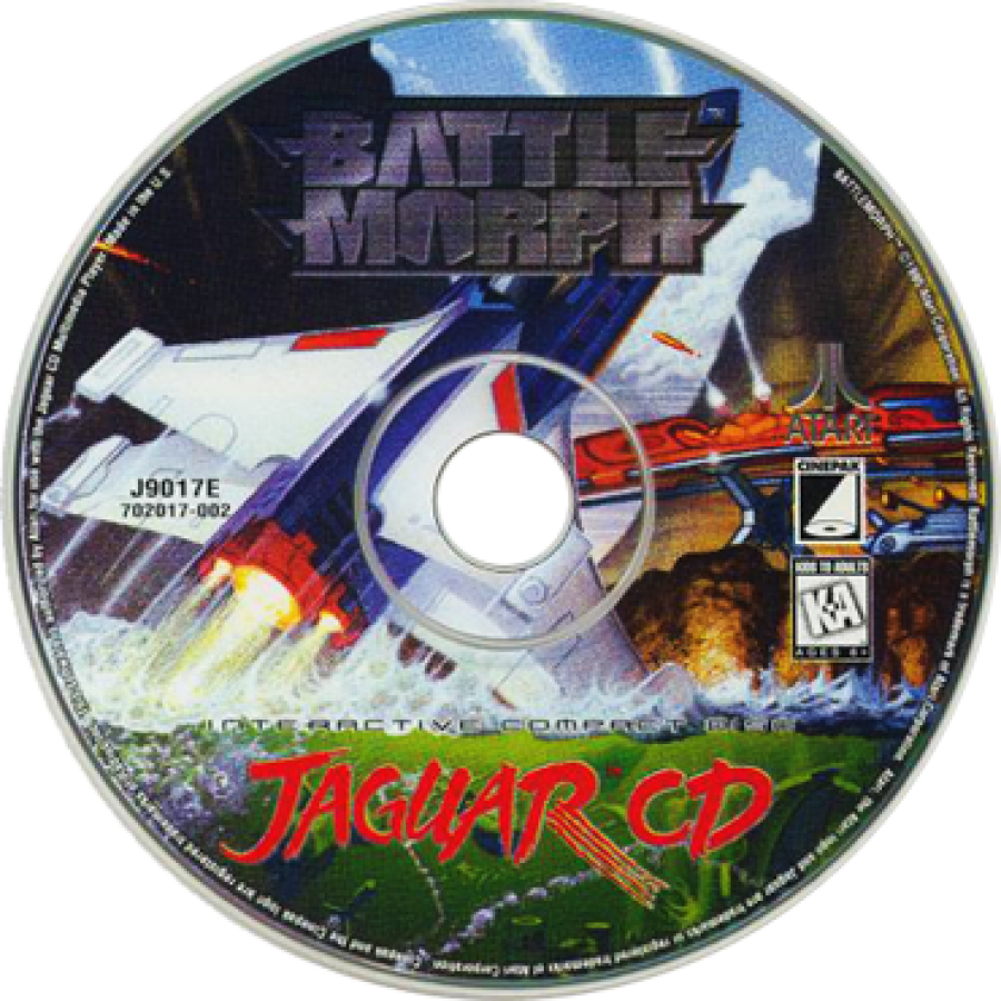 Battle Morph Atari Jaguar CD Battle Morph sci fi action shooter transformation combat game 90s arcade style gameplay futuristic vehicle combat retro Jaguar CD title disc