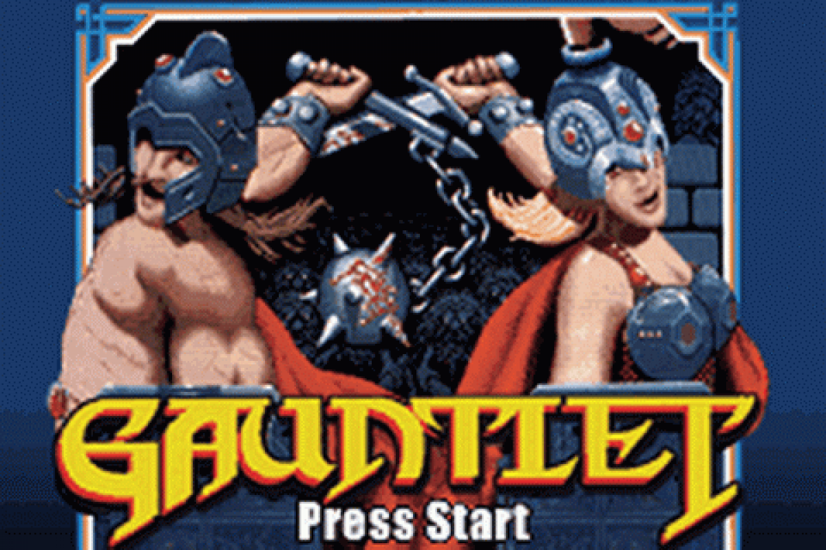 Gauntlet / Rampart start menu for Game Boy Advance (GBA) video game