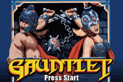 Gauntlet / Rampart start menu for Game Boy Advance (GBA) video game