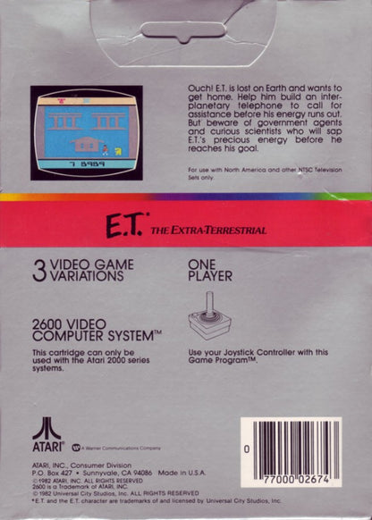 Joust for Atari 2600 with classic arcade-style flying and lance combat gameplay theme back cover
