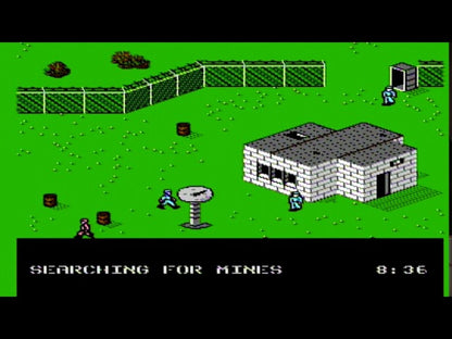 Infiltrator Complete in Box CIB Nintendo Entertainment System NES for retro video game enthusiasts featuring military action gameplay helicopter flight missions strategic infiltration on foot combat stealth objectives classic 8 bit action complete in box collectible gaming appeal gameplay