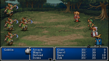 Final Fantasy PSP inspired design featuring classic fantasy role playing adventure aesthetic legendary heroes epic quests turn based combat richly imagined worlds enhanced portable visuals iconic magic systems character progression and timeless JRPG gameplay presentation gameplay