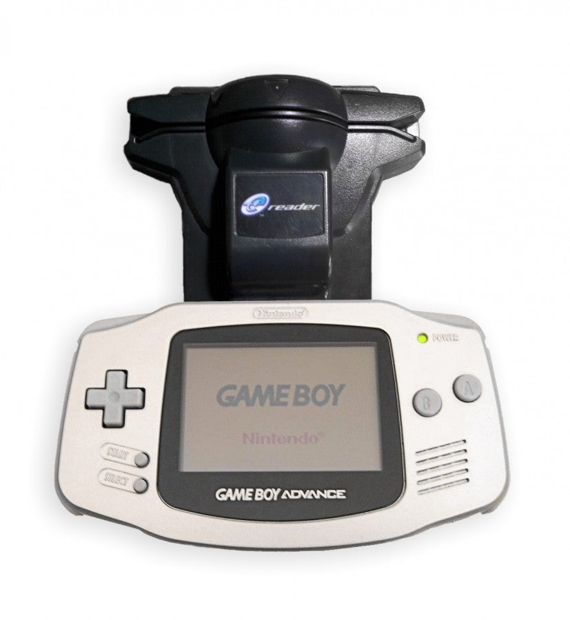 e-Reader accessory for Game Boy Advance card reader expansion device featuring collectible game and content unlocking functionality and enhanced classic handheld gameplay experience