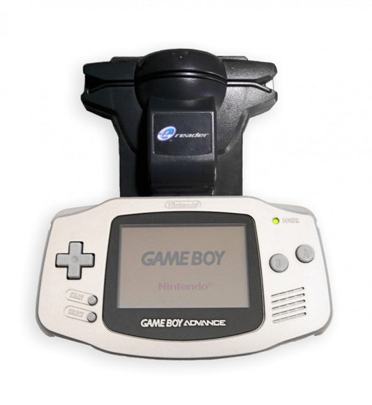 e-Reader accessory for Game Boy Advance card reader expansion device featuring collectible game and content unlocking functionality and enhanced classic handheld gameplay experience