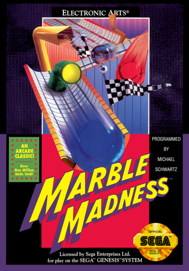 Marble Madness cover art for Sega Genesis (GEN) video game
