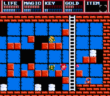 Legacy of the Wizard Nintendo Entertainment System NES for retro video game enthusiasts featuring fantasy action role playing gameplay side scrolling exploration interconnected dungeon adventure puzzle solving mechanics multiple playable characters challenging platforming and collectible gaming appeal gameplay