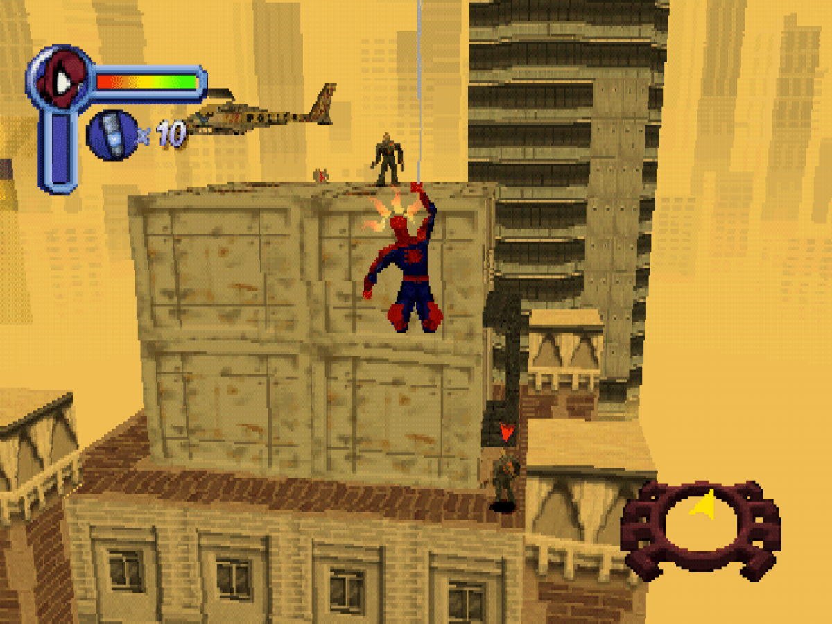 Spider-Man gameplay for PlayStation 1 (PS1) action-adventure video game