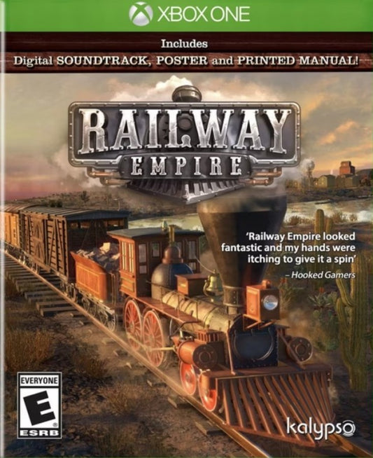 Railway Empire – Xbox One (XONE) cover art for strategy and simulation video game