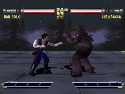 Star Wars: Masters of Teräs Käsi gameplay for PlayStation 1 (PS1) fighting video game