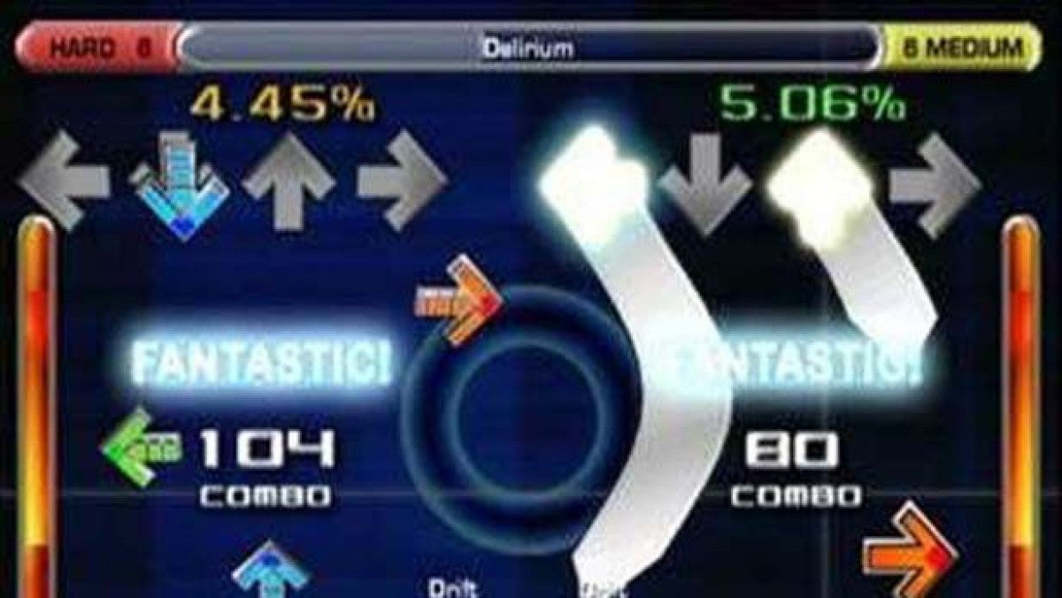 In the Groove gameplay for PlayStation 2 (PS2) video game