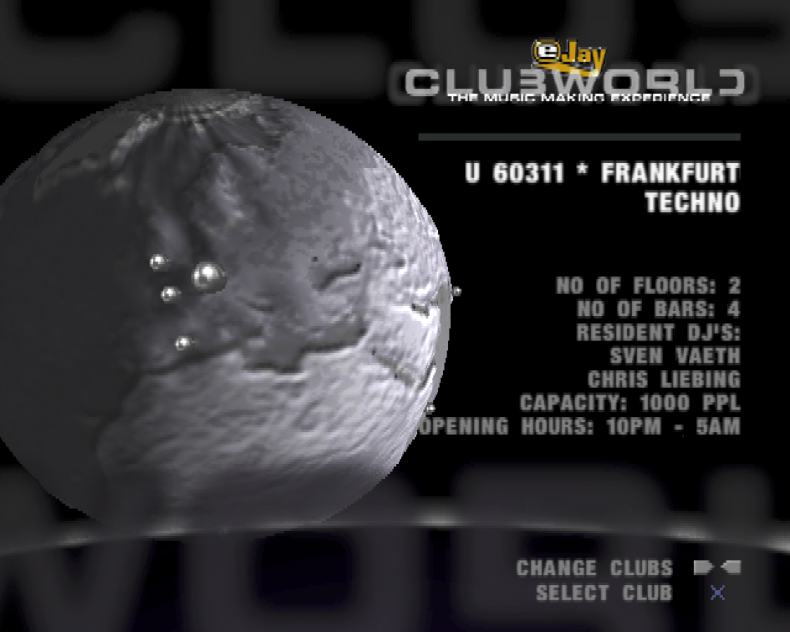 eJay Clubworld gameplay for PlayStation 2 (PS2) music creation and rhythm video game