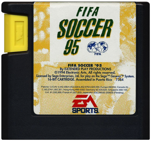 FIFA 95 cartridge for Sega Genesis (GEN) video game