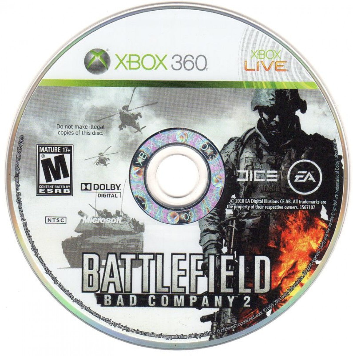 Battlefield: Bad Company 2 Limited Edition for Xbox 360 with modern combat and explosive action theme disc