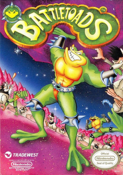Battletoads cover art for Nintendo Entertainment System (NES) video game