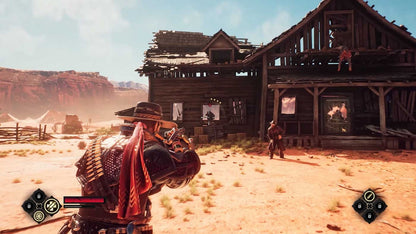 Evil West PlayStation 5 third-person action vampire hunting supernatural Wild West setting brutal combat gadgets co-op mode Focus Entertainment gameplay screenshot