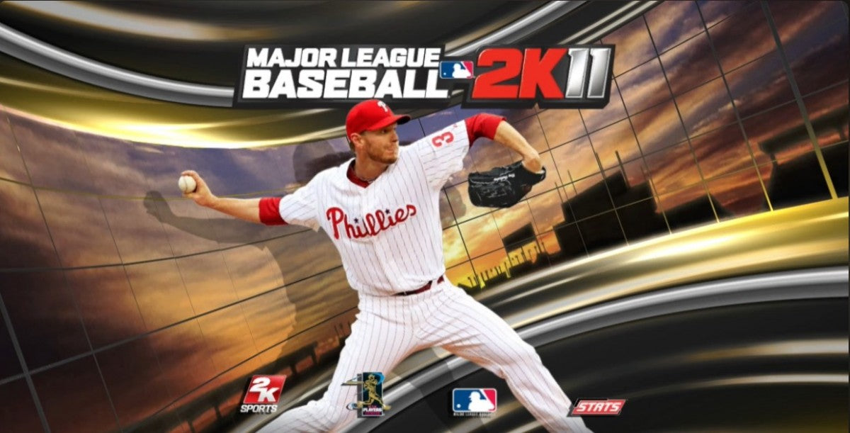 Major League Baseball 2K11 title screen for PlayStation 3 (PS3) video game