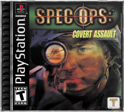 Spec Ops: Covert Assault cover art for PlayStation 1 (PS1) tactical shooter video game