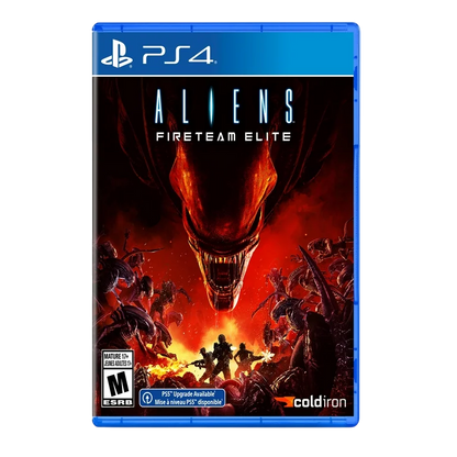 Aliens Fireteam Elite PlayStation 4 PS4 video game, third-person shooter, sci-fi co-op action, Alien franchise title cover