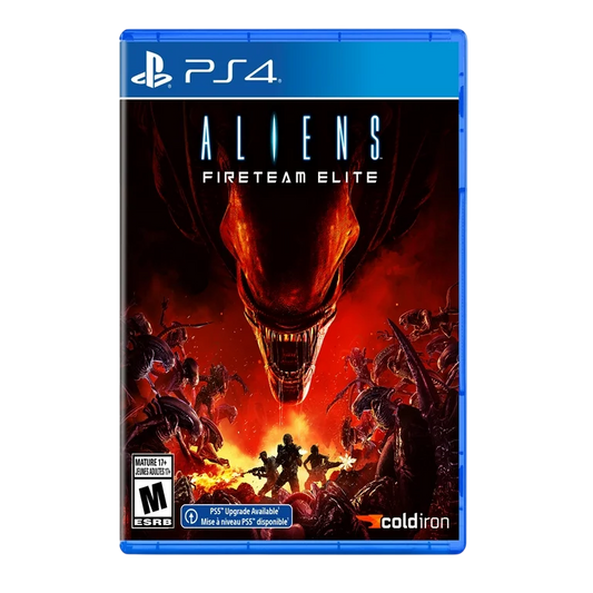 Aliens Fireteam Elite PlayStation 4 PS4 video game, third-person shooter, sci-fi co-op action, Alien franchise title cover