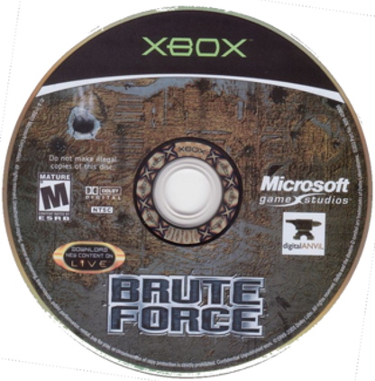 Brute Force disc art for Xbox (XBOX) video game