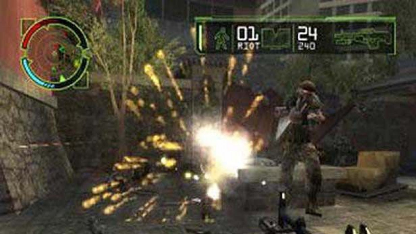Project Snowblind PS2 PlayStation 2 first person shooter sci fi action game cybernetic combat futuristic warfare stealth and gunplay retro video game gameplay