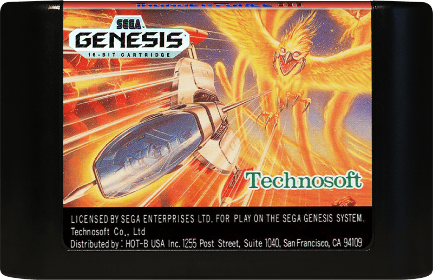 Thunder Force III Sega Genesis GEN for retro video game enthusiasts featuring classic shoot em up gameplay fast paced horizontal scrolling action futuristic spacecraft intense enemy battles powerful weapon upgrades vibrant 16 bit graphics and collectible gaming appeal cartridge 