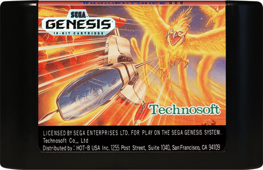Thunder Force III Sega Genesis GEN for retro video game enthusiasts featuring classic shoot em up gameplay fast paced horizontal scrolling action futuristic spacecraft intense enemy battles powerful weapon upgrades vibrant 16 bit graphics and collectible gaming appeal cartridge 