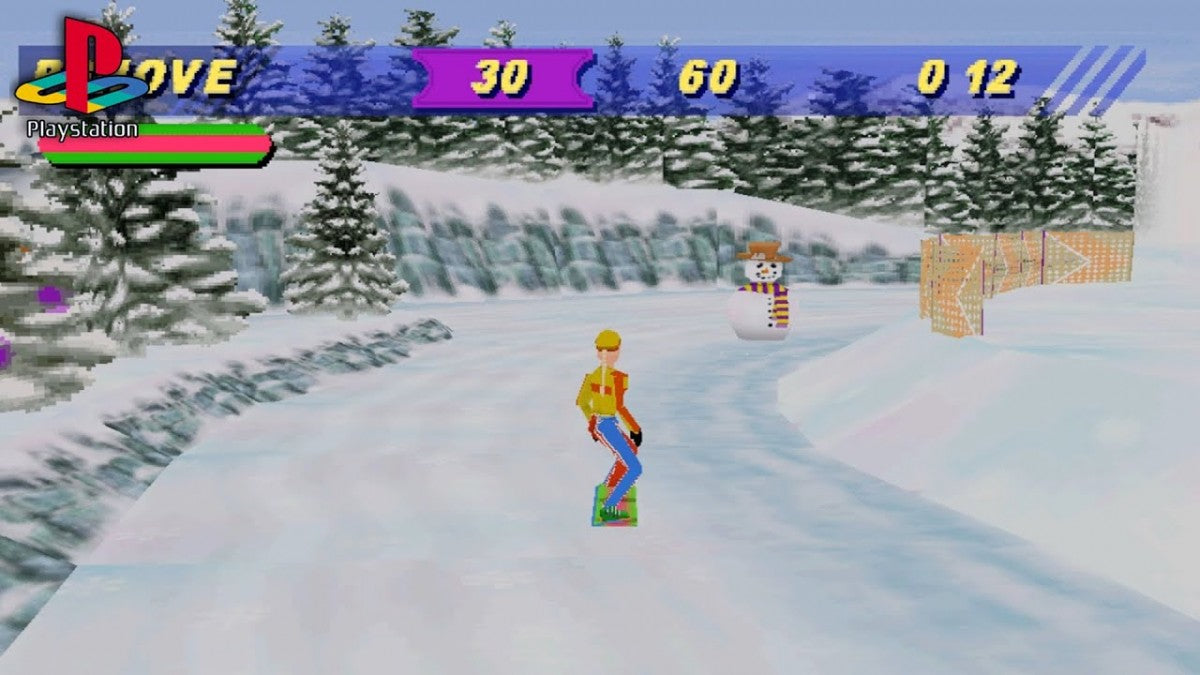 Barbie Super Sports for PlayStation 1 sports mini game collection featuring multiple athletic events colorful family friendly presentation simple controls and classic Barbie themed casual gaming experience gameplay