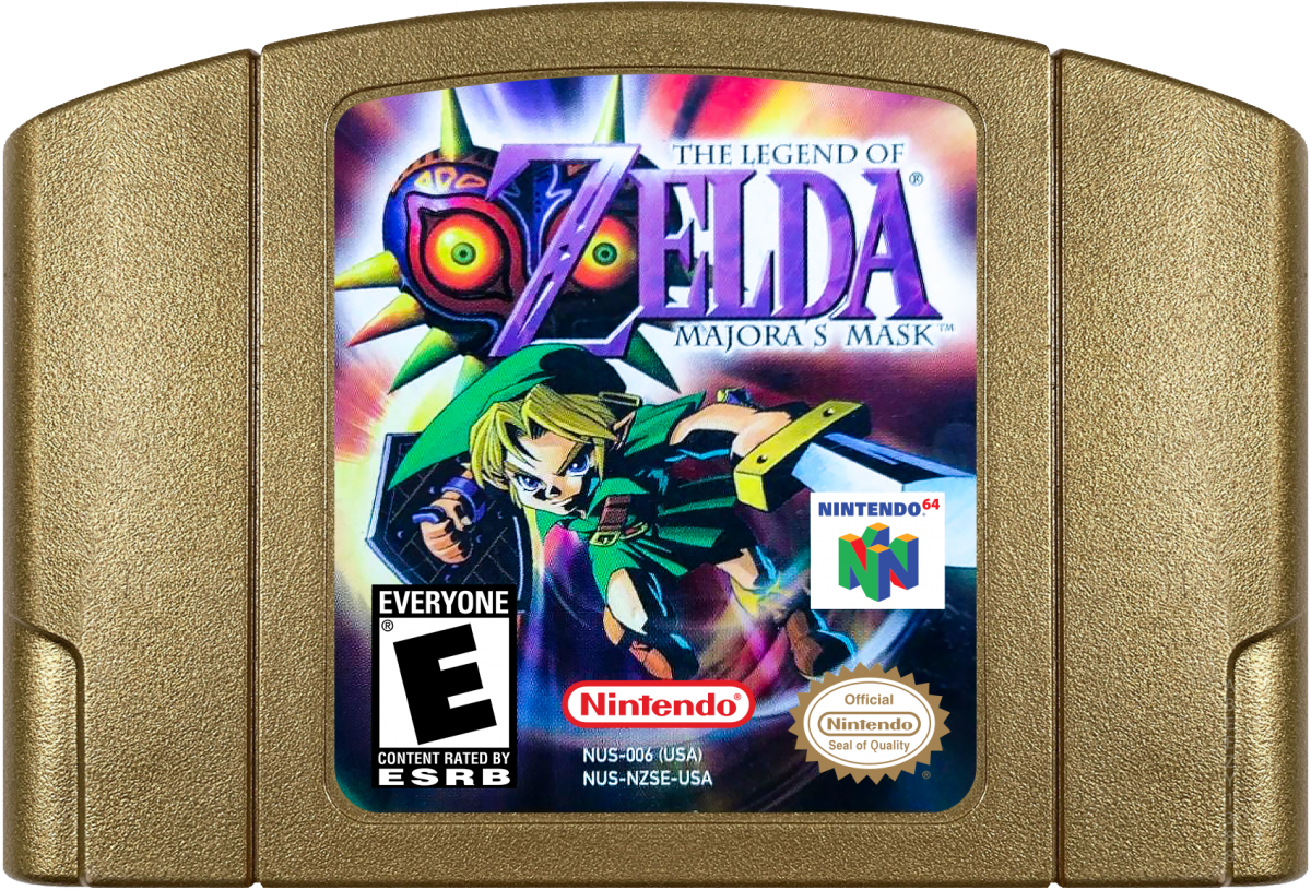 The Legend of Zelda Majora's Mask cartridge for Nintendo 64 (N64) video game