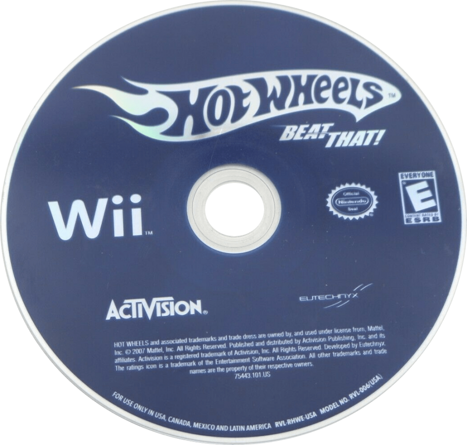 Hot Wheels: Beat That – Nintendo Wii (Wii) arcade battling racing video game disc