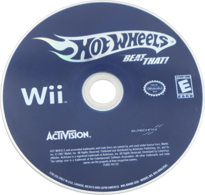 Hot Wheels: Beat That – Nintendo Wii (Wii) arcade battling racing video game disc