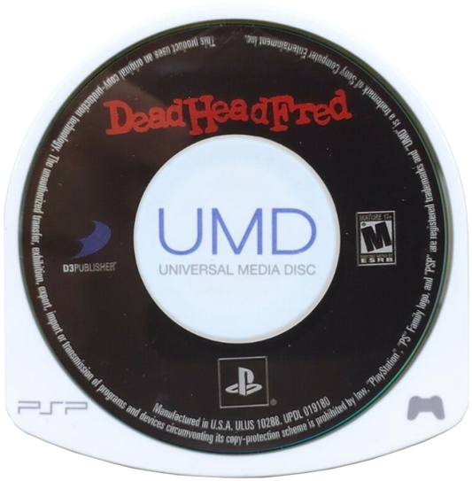 Dead Head Fred – PlayStation Portable (PSP) disc for action-adventure puzzle video game