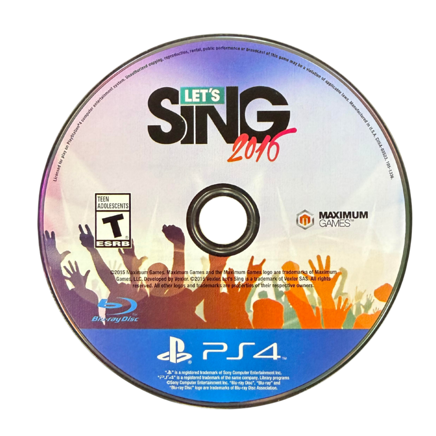 Let’s Sing 2016 PS4 Sony PlayStation 4 karaoke music singing game party rhythm gameplay microphone support vocal performance solo duet multiplayer song list pop hits music challenge scoring system entertainment game PlayStation 4 software video game title disc