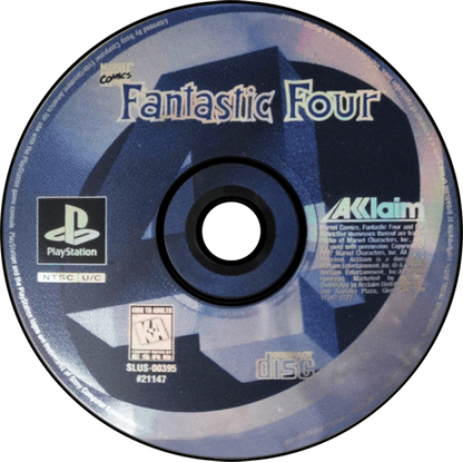 Fantastic Four retro superhero action beat 'em up game for PlayStation 1 (PS1) disc