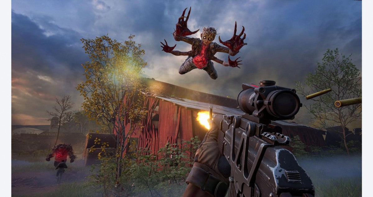 Back 4 Blood gameplay for Xbox Series X (XSX) cooperative first-person shooter video game