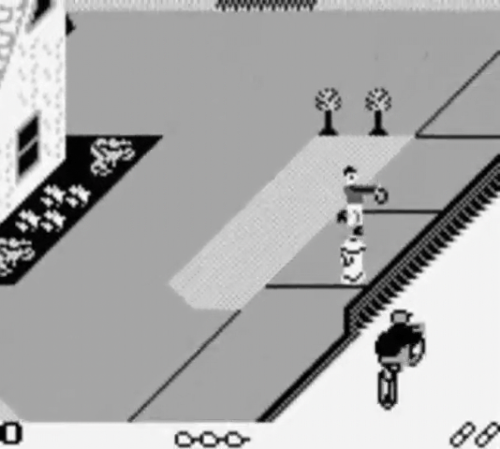 Paperboy gameplay for Game Boy (GB) video game 