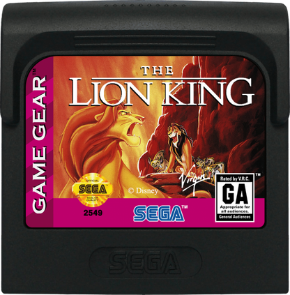 Disney's The Lion King cartridge for Sega Game Gear (GG) video game