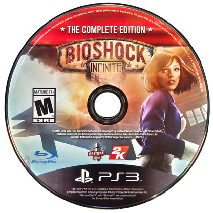 BioShock Infinite The Complete Edition PlayStation 3 PS3 video game featuring first person shooter action adventure gameplay floating city of Columbia exploration immersive story supernatural powers intense combat and iconic characters PlayStation 3 retro video game collection collectible gaming appeal game disc