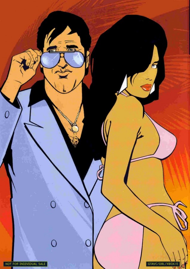 Grand Theft Auto: Vice City back cover art for Xbox (XBOX) video game