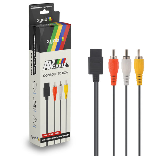 XYAB brand AV cable for Nintendo 64 SNES and GameCube