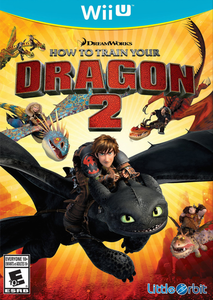 How to Train your Dragon 2 cover art for Nintendo Wii U (Wii U) video game. 