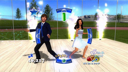 Disney High School Musical 3: Senior Year Dance gameplay for PlayStation 2 (PS2) music rhythm dance video game based on High School Musical 3: Senior Year