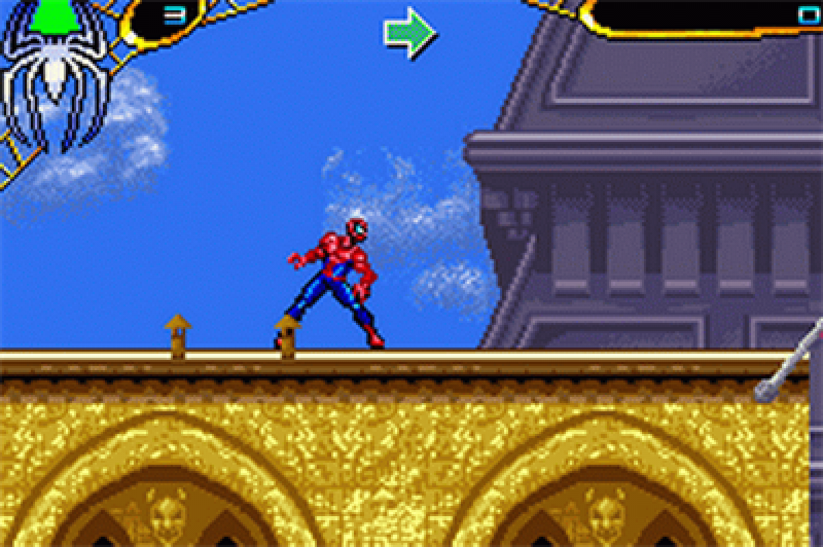 Spider-Man Double Pack Game Boy Advance GBA video game, action adventure, superhero gameplay, two-game bundle, handheld console title gameplay