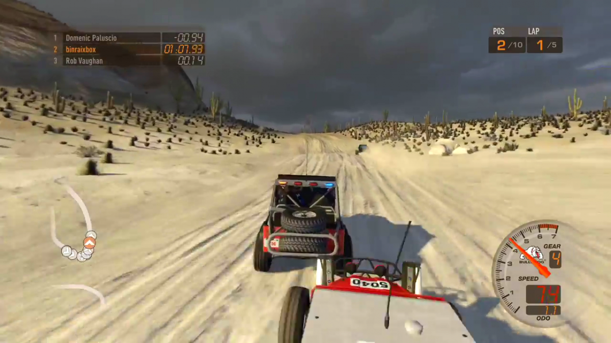 Baja: Edge of Extinction gameplay for PlayStation 3 (PS3) racing video game. 